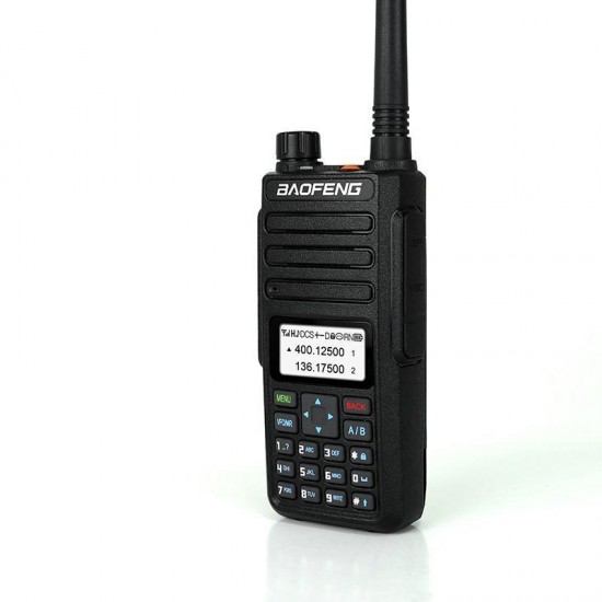 BF-H6 10W 2200mAh 128 Group Channels Walkie Talkie 400-520MHz 136-174MHz Dual Band Handheld Radio Walkie Talkie Civilian Interphone Intercom With Earphone