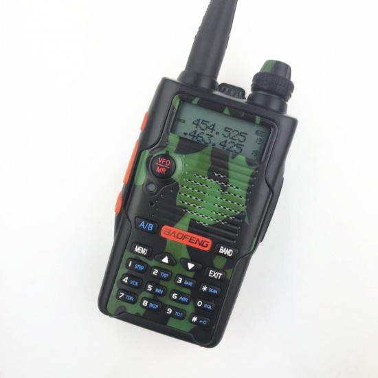 E500S Dual Band VHF136-174MHz/UHF400-470MHz Two-way Handheld Radio Transceiver Radio Walkie Talkie Digitally Tuned FM Radio