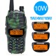 UV-990 Walkie Talkie Triple 10W Dual PTT VHF UHF Dual Band Ham Portable CB Radio Two Way Audio