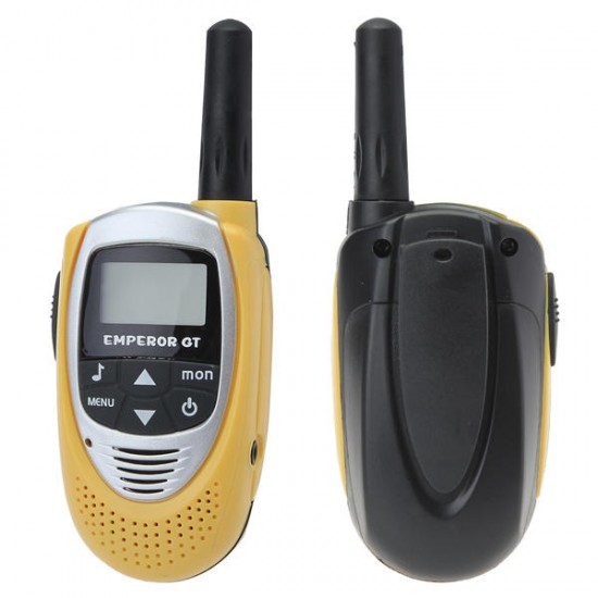 T-228 0.5W 20 Channels Backlit LCD Screen Walkie Talkie Yellow