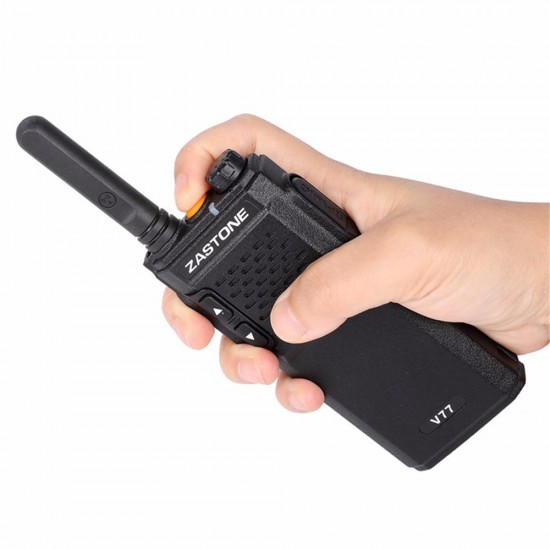 V77 Portable Walkie Talkie UHF 400-470MHz HF Transceiver Communicator Two Way Radio Ham