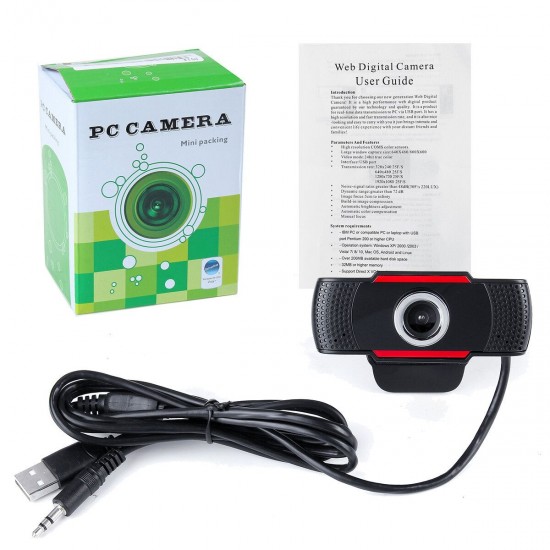 X21 1080P HD Webcam CMOS USB2.0 Web Camera Built-in Microphone Camera for Desktop Computer Notebook PC