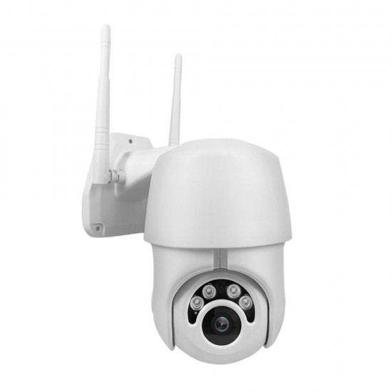 360 Degree 4LEDs Light IR Night Vision IP Camera Dual Antenna Support AP Hotspot Waterproof Outdoor PTZ Camera