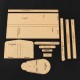 Acrylic Bag Pattern Stencil Template Shoulder Bag Handmade Leather Craft Tool DIY Template Set
