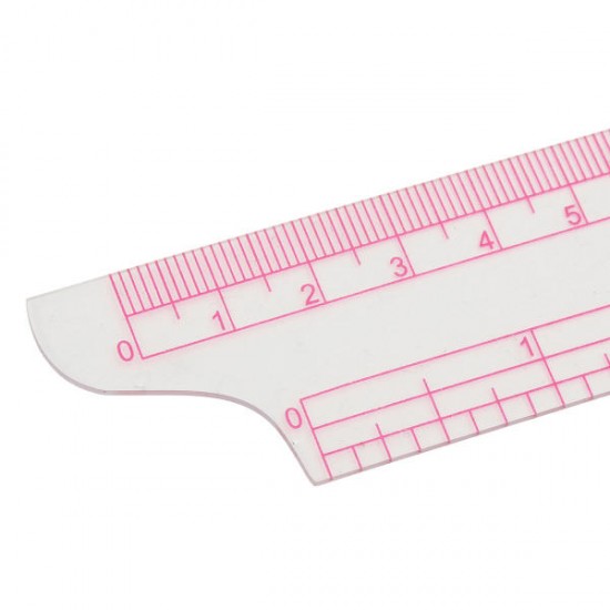 Clear Straight Curve Ruler Staff Gauge Drawing Line Sewing Dressmaking Design Tool