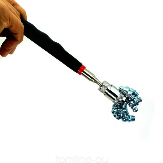 195mm-815mm 8Lbs Retractable Magnetic Pick Up Tool With LED Light Telescoping Rod Extending Handle Work Light