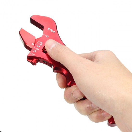 3AN-12AN Adjustable Aluminum Alloy Wrench Fitting Tools Spanner Red/Blue/Black