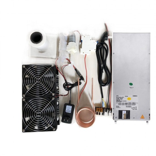 2500W 48V 50A ZVS Induction Heating Module High Frequency Heating Machine Melt Metal Coil With Power Supply Full Kit