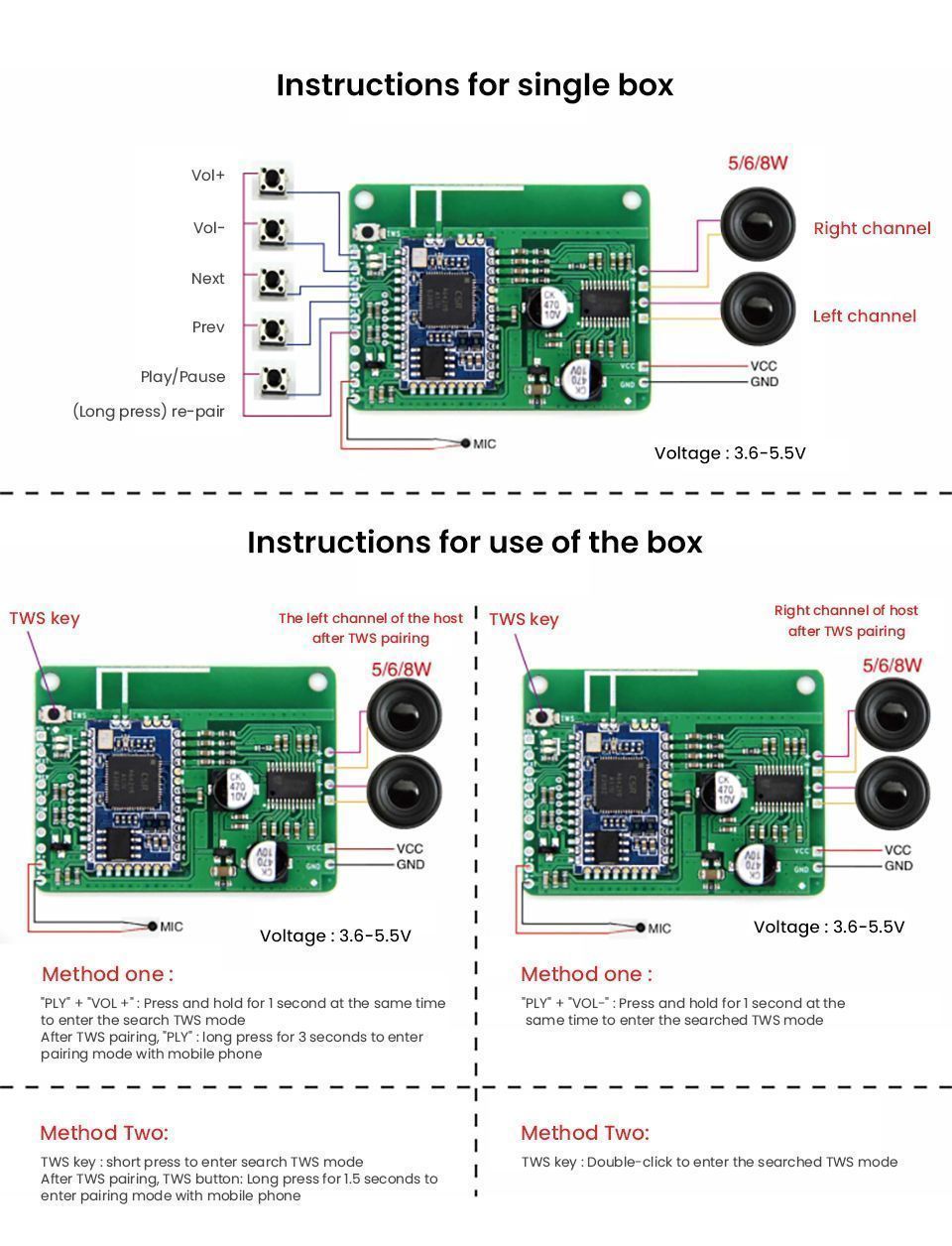 CSRA64215-bluetooth-42-Amplifier-Audio-Board-4Ohm-5W6W8W-Power-Amplificador-for-APTXLL-TWS-Sound-Amp-1741870