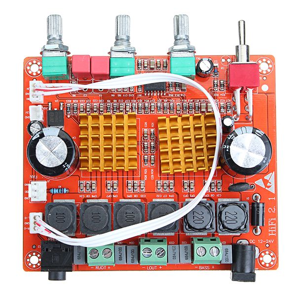 DC-12-24V-200W-3-Channel-D-Class-21-Digital-Power-Amplifier-Board-High-Power-Bass-Speaker-HIFI-Fever-1255190