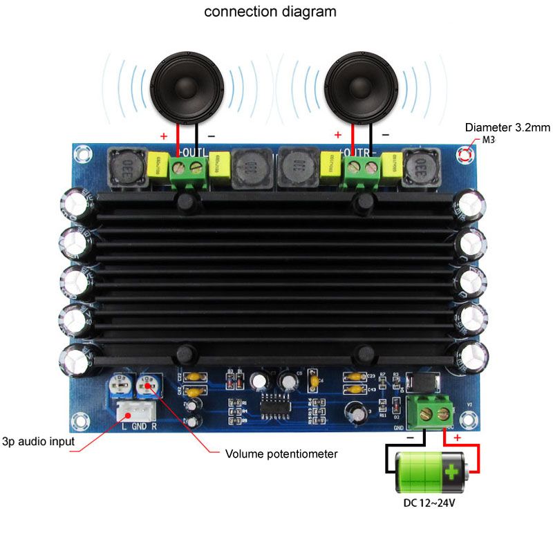 XH-M546-Preset-Pre-stage-TPA3116D2-Dual-channel-150W2-Ultra-high-Power-Digital-Power-Amplifier-Board-1737128