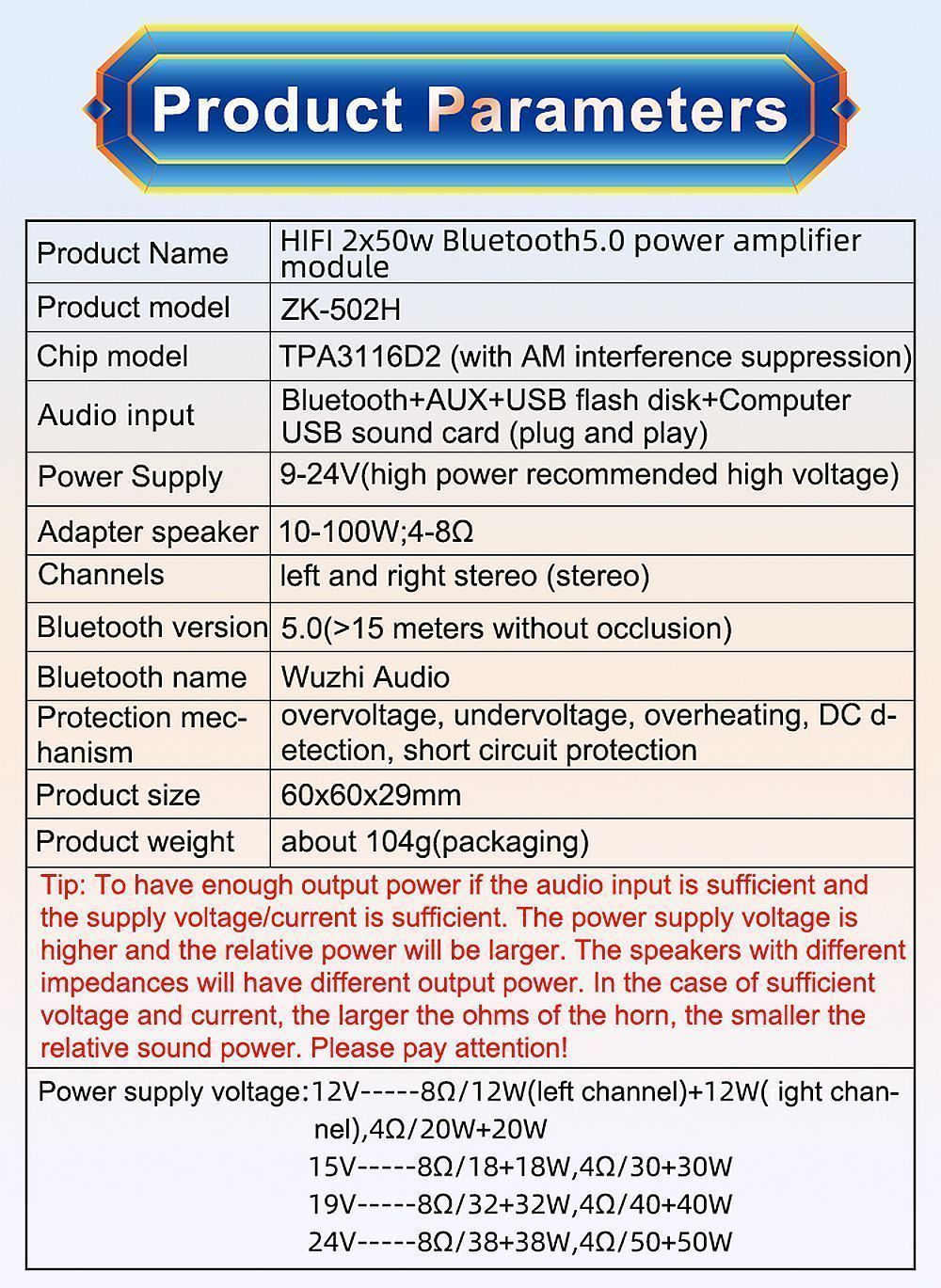 ZK-502H-50Wx2-TPA3116D2-HIFI-20-Stereo-Bluetooth-50-Digital-Power-Amplifier-Module-1745642