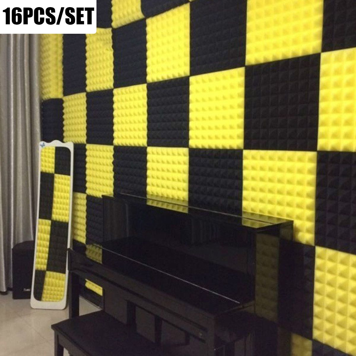 16-Pcs-Soundproofing-Wedges-Acoustic-Panels-Tiles-Insulation-Closed-Cell-Foams-1737781