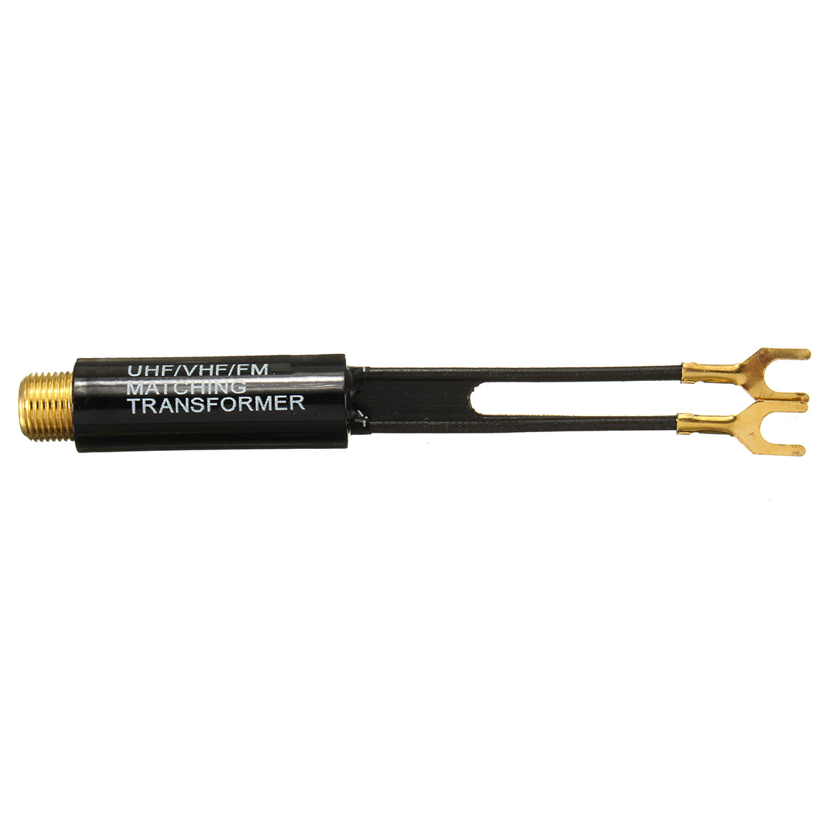 UHF-VHF-FM-Gold-Plated-75-300-Ohm-TV-Coaxial-Antenna-Cable-Matching-Transformer-1681940