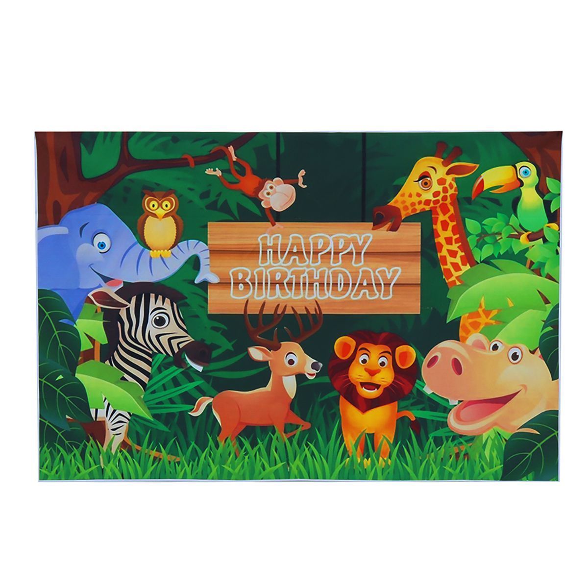 3x5FT-5x7FT-6x8FT-Fun-Jungle-Animals-Photography-Backdrop-Happy-Birthday-Photo-Background-Party-Deco-1634383