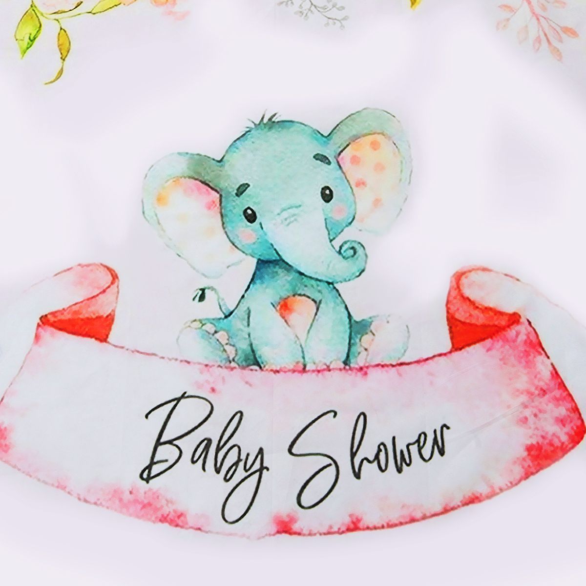 3x5FT-5x7FT-Vinyl-Baby-Shower-Elephant-Pink-Rose-Photography-Backdrop-Background-Studio-Prop-1573968