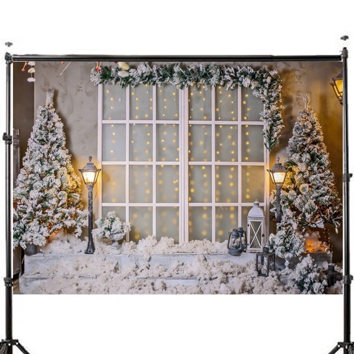 3x5FT-5x7FT-Vinyl-Christmas-Tree-Snow-Window-Light-Photography-Backdrop-Background-Studio-Prop-1618719