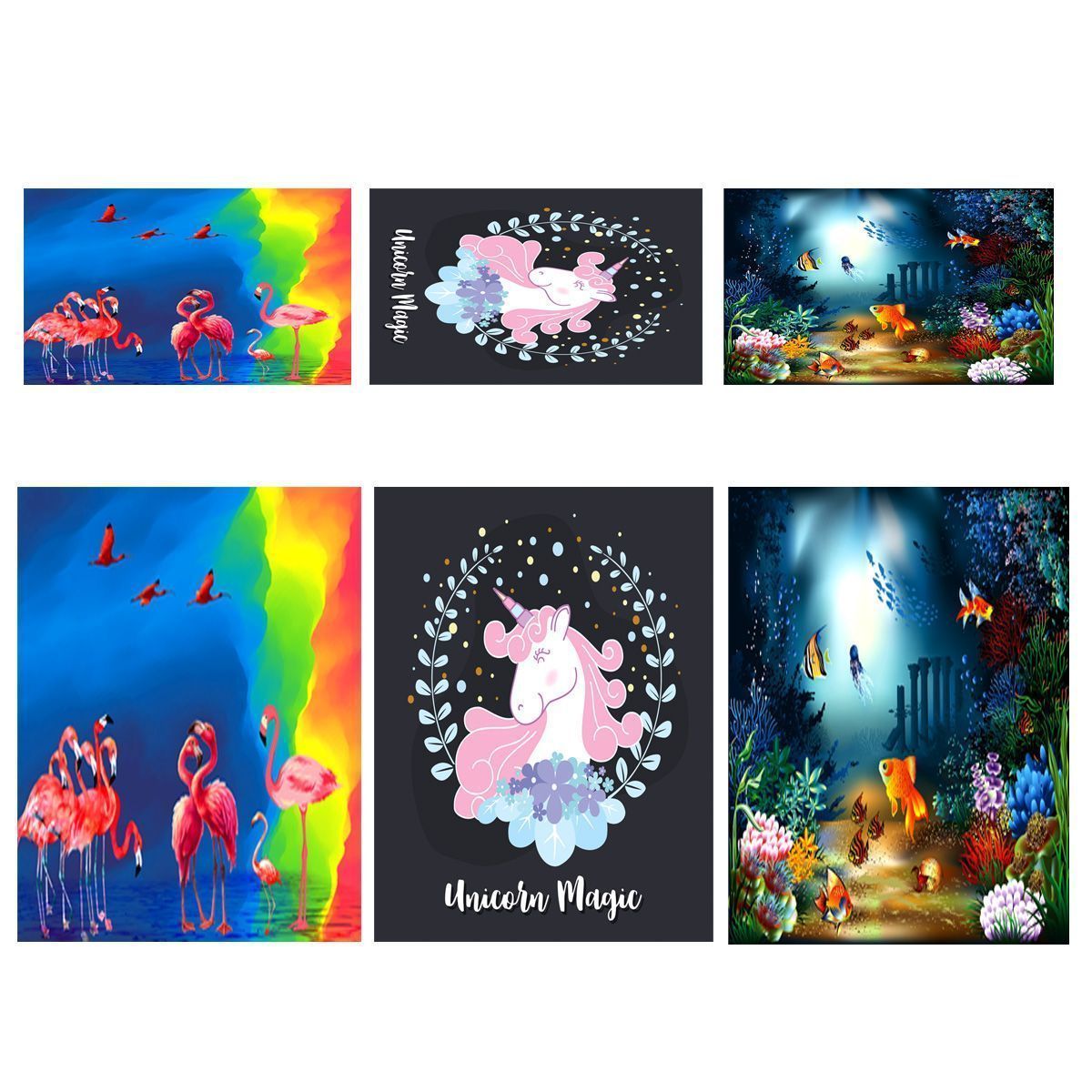 3x5FT-8x10FT-Flamingo-Fish-Unicorn-Animals-Photography-Backdrop-Studio-Prop-Background-1599045