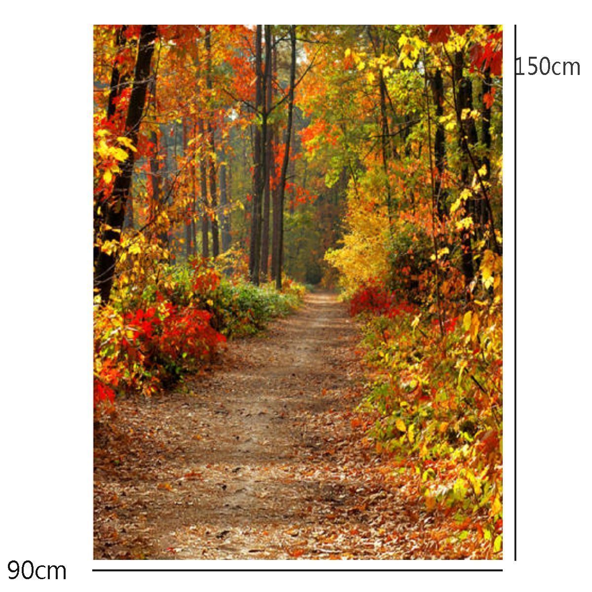 3x5FT-Autumn-Forest-Path-Theme-Photography-Vinyl-Backdrop-Studio-Background-1168734