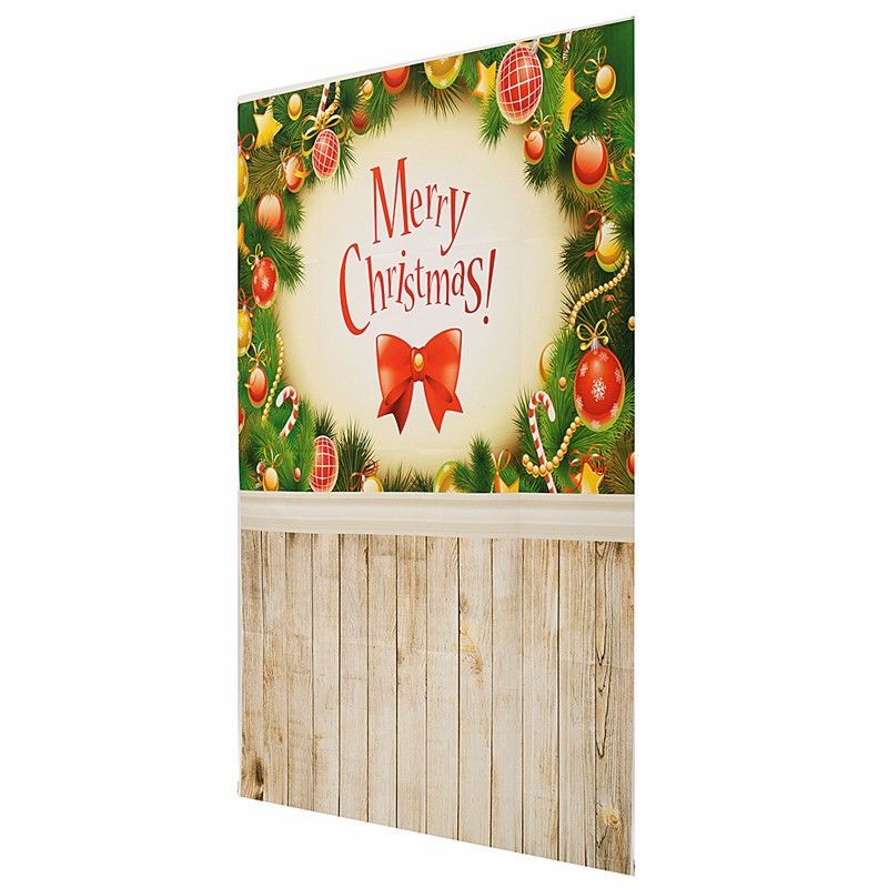 3x5FT-Vinyl-Merry-Christmas-Decor-Wood-Floor-Photography-Backdrop-Background-Studio-Prop-1408308