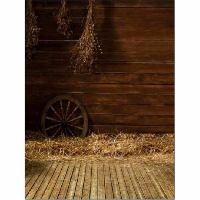 3x5FT-Vinyl-Photography-Backgrounds-Wooden-Wall-Wheel-Straw-Backdrops-Photo-Prop-1121722