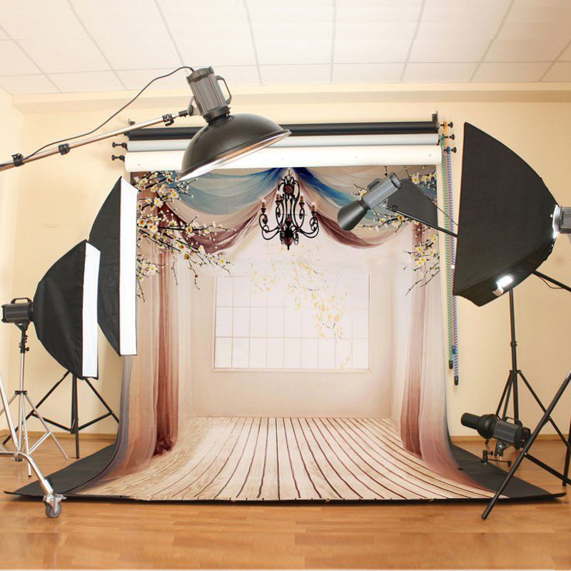 3x5ft-5x7ft-Vinyl-Hall-Wall-Wood-Floor-Photography-Backdrop-Studio-Prop-Equipment-1223185