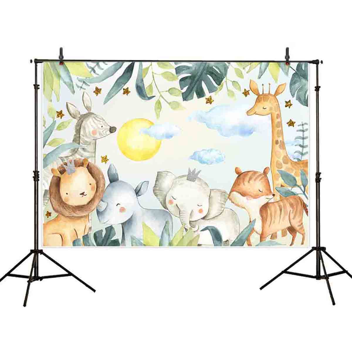 5x3FT-7x5FT-9x6FT-Cartoon-Forest-Animal-Birthday-Studio-Photography-Backdrops-Background-1680223