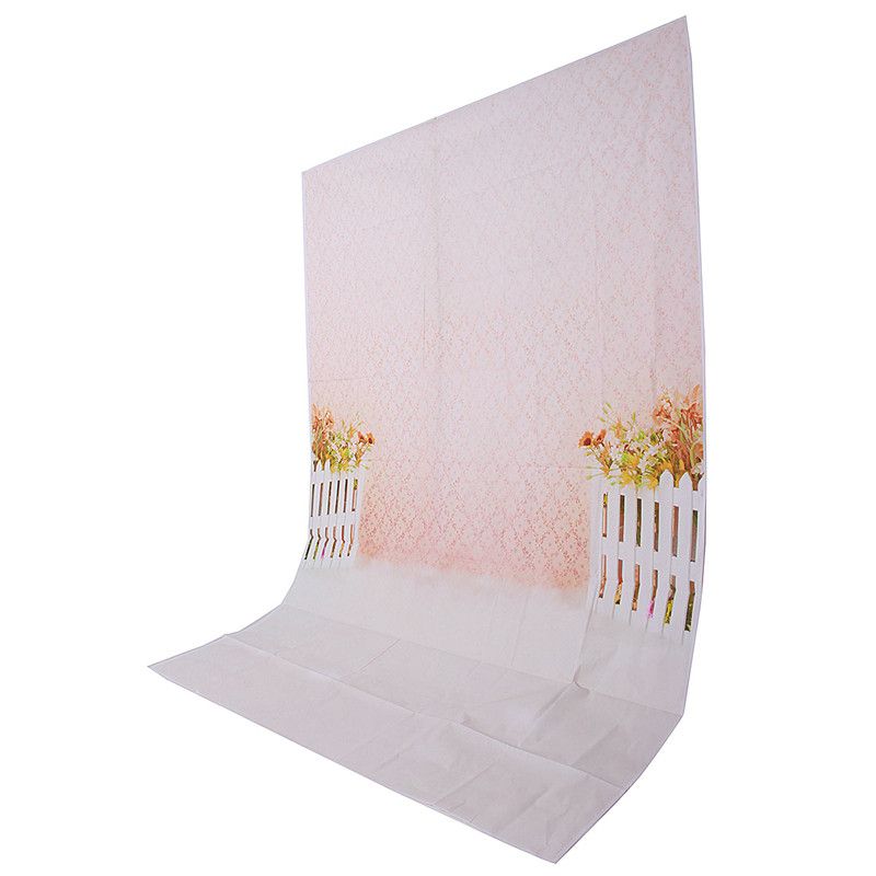 5x7FT-Flower-Fence-Pink-Photography-Backdrop-Background-Studio-Prop-1385739
