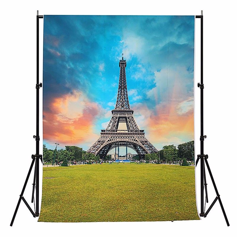 5x7FT-Vinyl-Eiffel-Tower-Blue-Sky-Photography-Background-Backdrop-Studio-Prop-1385480