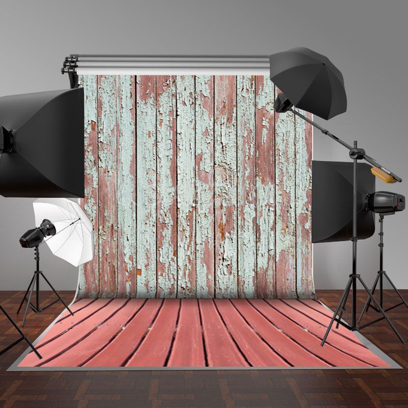 5x7FT-Wood-Wall-Pink-Floor-Photography-Backdrop-Background-Studio-Prop-1386203