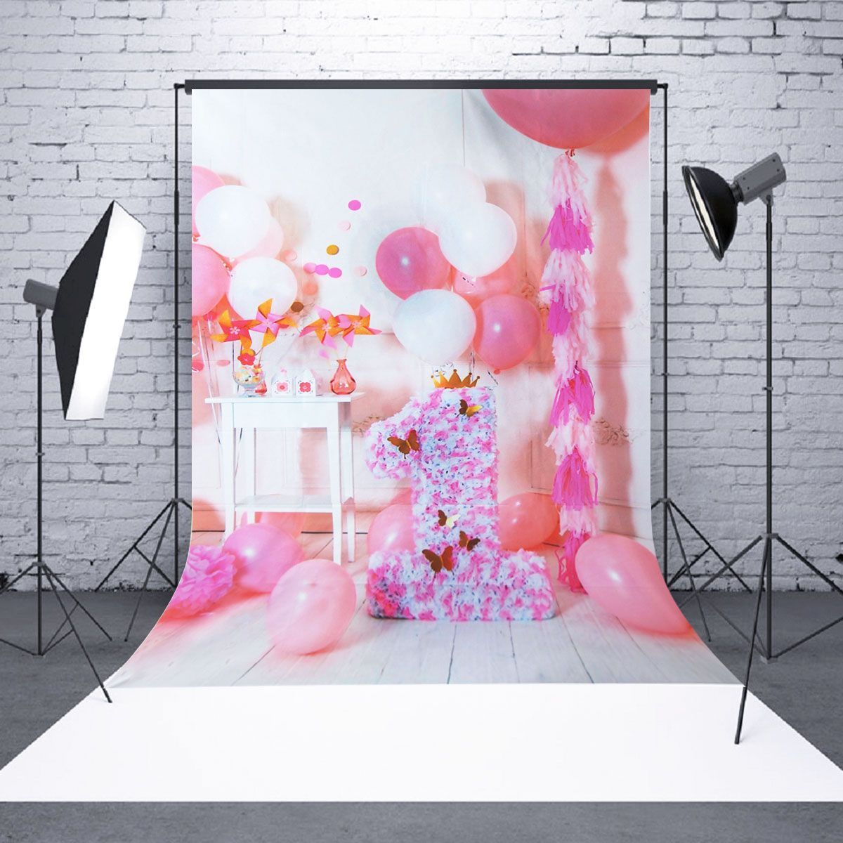 5x7ft-Pink-Balloon-Birthday-Photography-Backdrop-Studio-Prop-Background-1338660