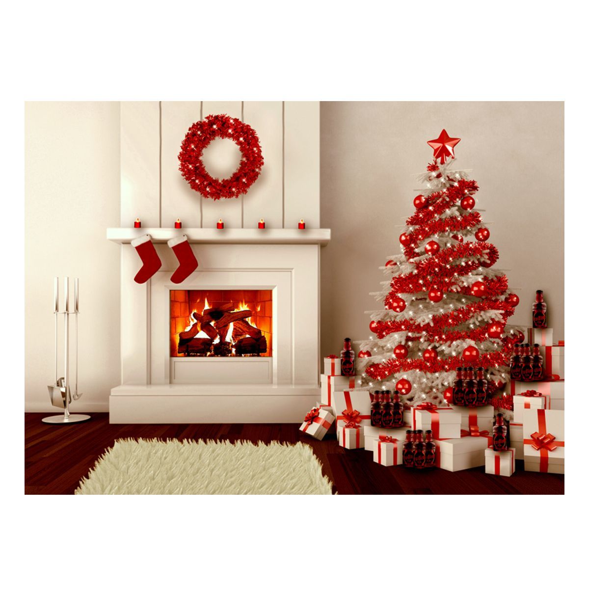 5x7ft-Vinyl-Christmas-Tree-Fireplace-Gifts-Stocking-Background-Photography-Studio-Backdrop-1217122