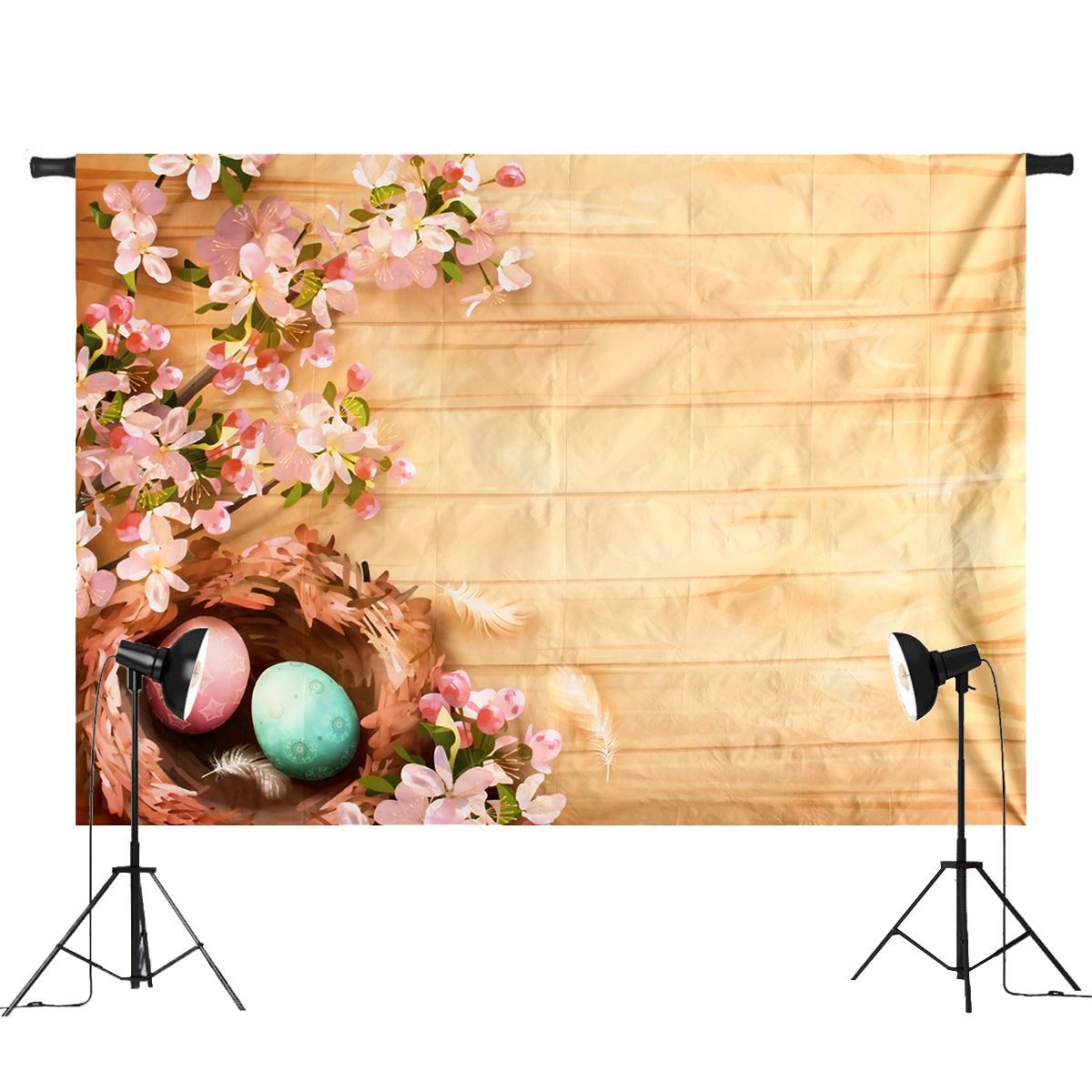 7x5FT-Blooms-Flower-Easter-Eggs-Photography-Backdrop-Studio-Prop-Background-1392188