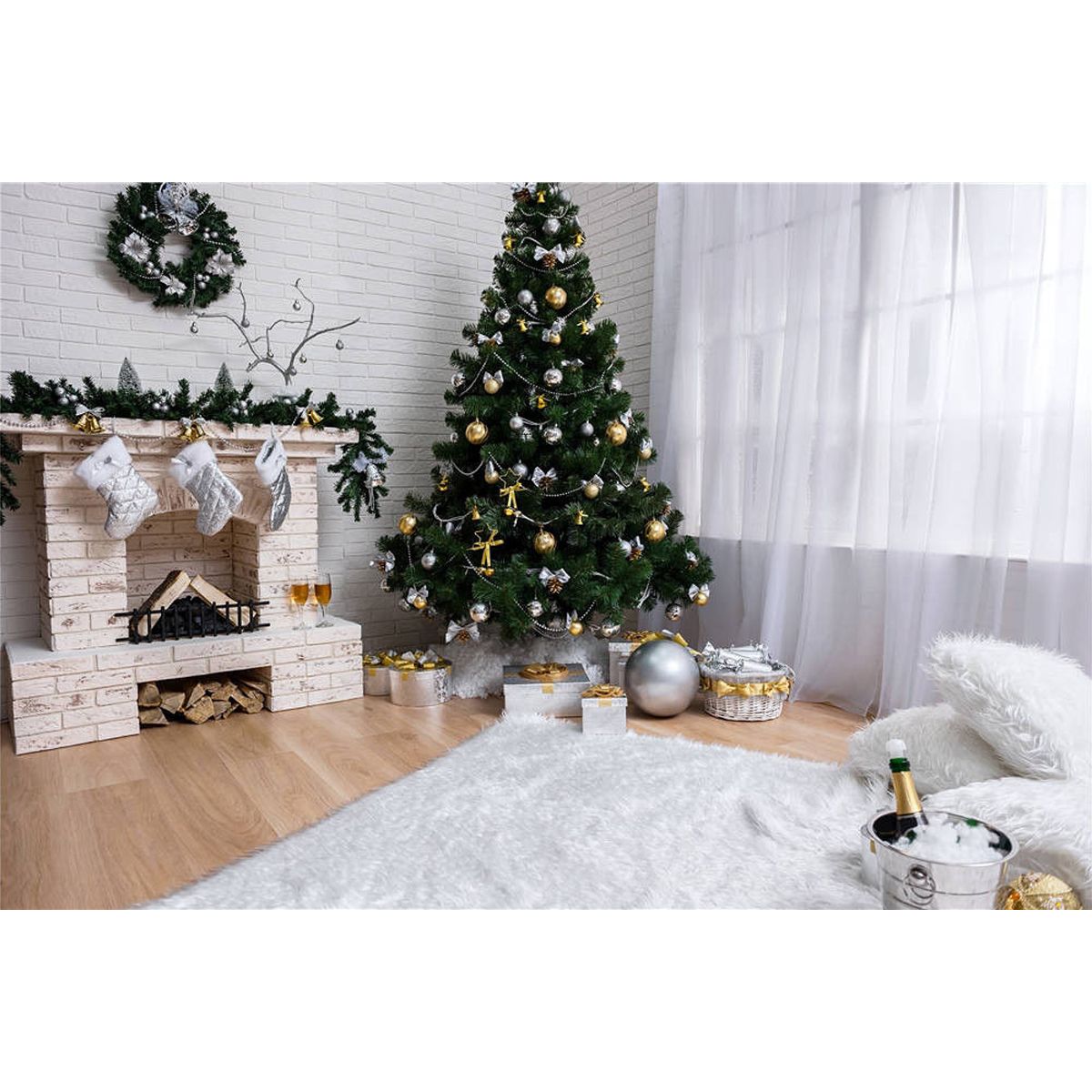 7x5FT-White-Room-Christmas-Tree-Fireplace-Theme-Photography-Backdrop-Studio-Prop-Background-1392171