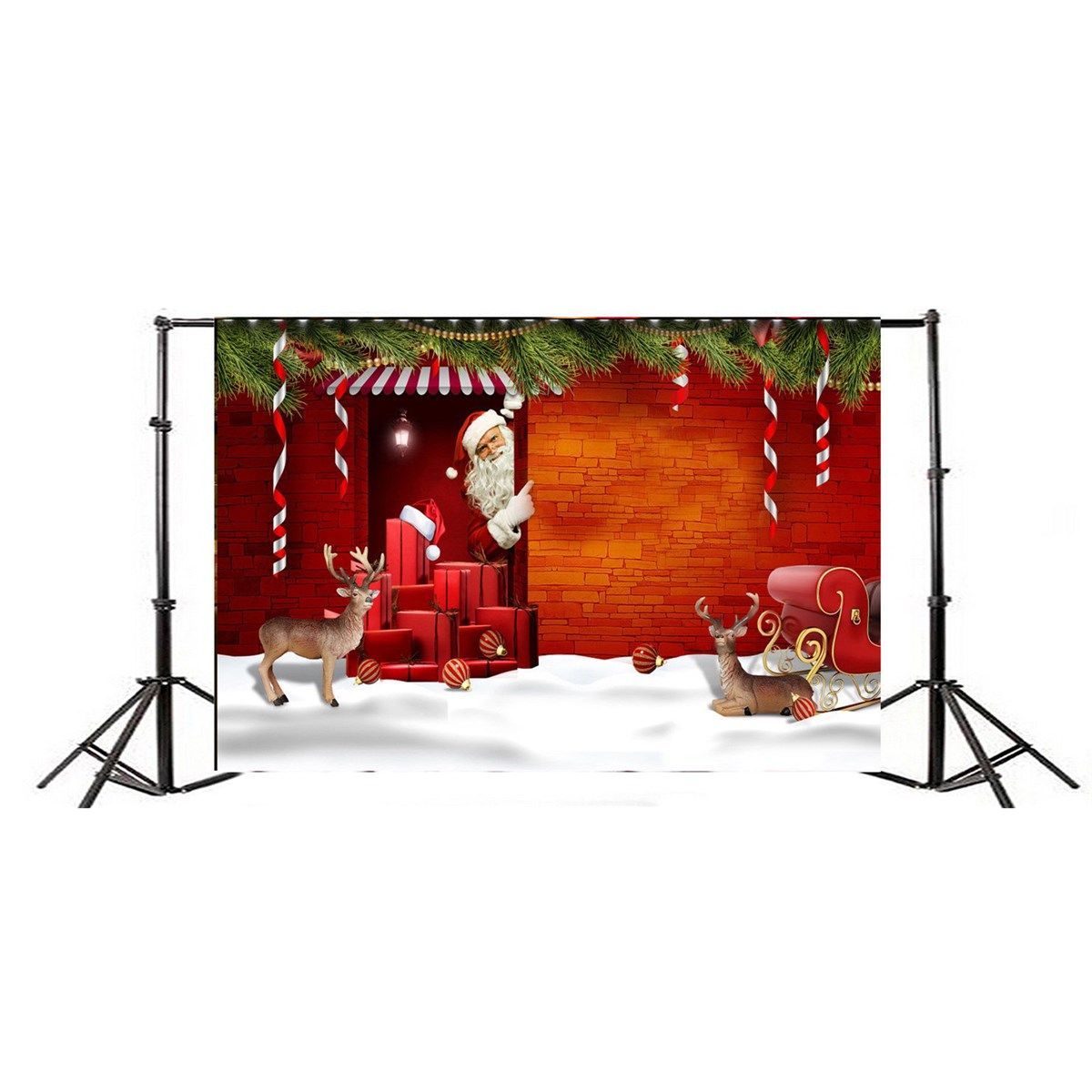 7x5ft-Christmas-Elk-Gift-Santa-Claus-Photography-Backdrop-Studio-Prop-Background-1363841