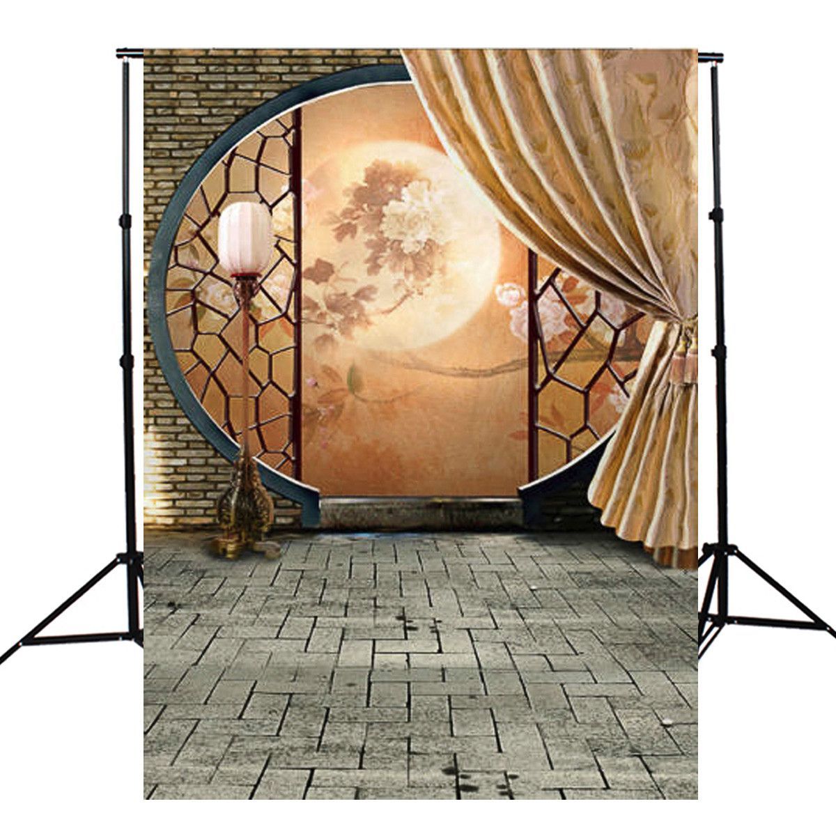 T079-3x5ft-Classical-Courtyard-Moonlight-Photography-Background-Cloth-Studio-Photo-Backdrop-1703254