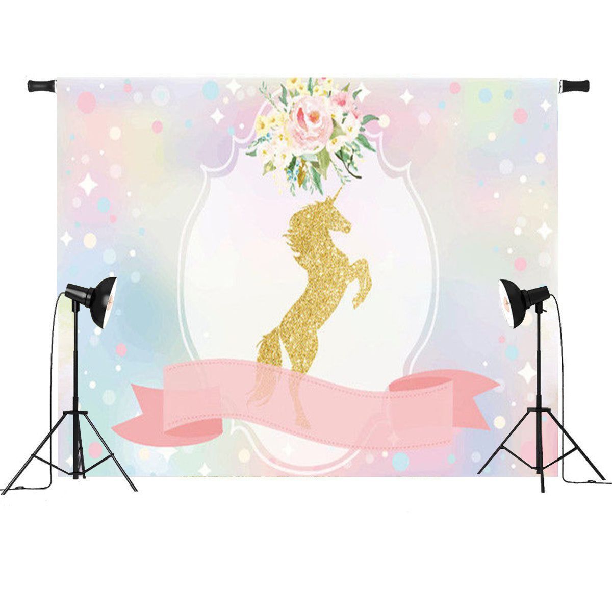 Unicorn-Ribbon-Flowers-Baby-Shower-Party-Photo-Backgrounds-Backdrop-Studio-Prop-1239423