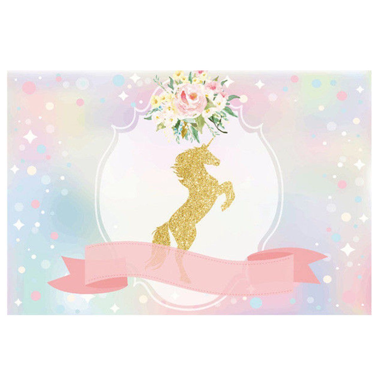 Unicorn-Ribbon-Flowers-Baby-Shower-Party-Photo-Backgrounds-Backdrop-Studio-Prop-1239423