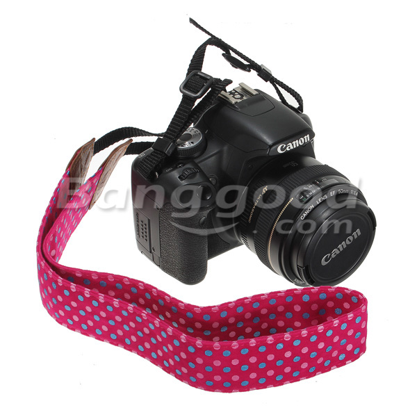 Spot-Pattern-Camera-Shoulder-Neck-Strap-SLR-DSLR-For-Nikon-Canon-Sony-61509