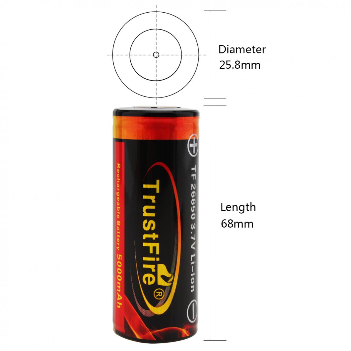 1Pc-TrustFire-37V-26650-High-Capacity-5000mAh-Li-ion-Rechargeable-Battery-With-Protected-PCB-for-LED-1454990