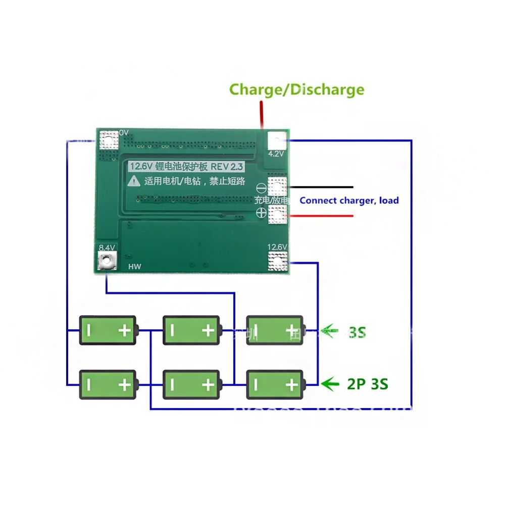 5Pcs-3S-111V-126V-40A-18650-Li-ion-Lithium-Battery-BMS-Protection-Board-1731812