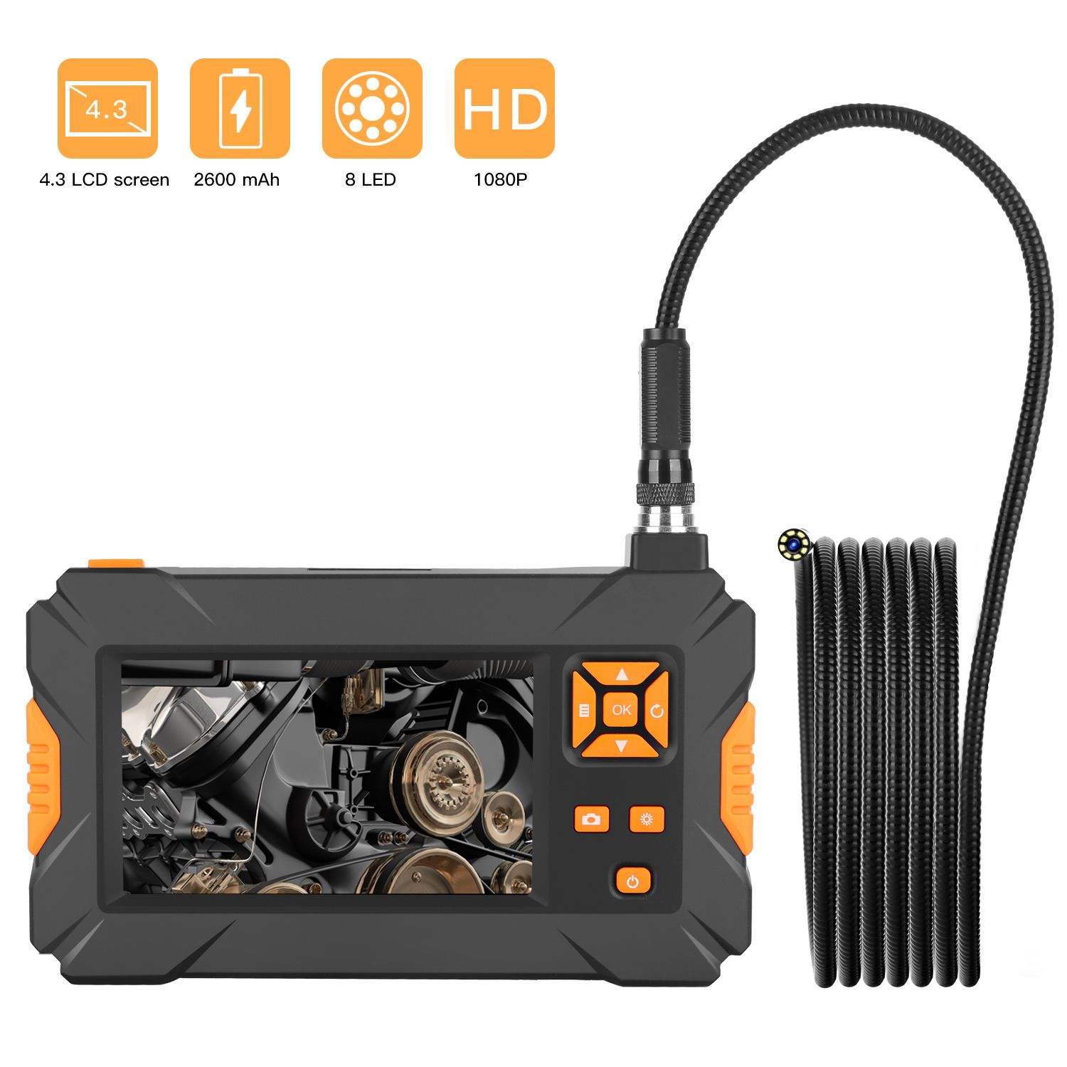 P30-43inch-High-definition-1080P-Display--Screen-Hosepipe-Borescope-IP67-Waterproof-1M3M5M-Orange-Ha-1578949