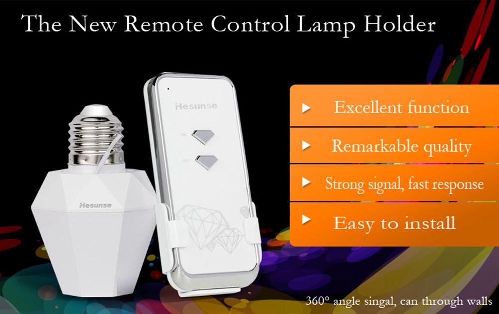 Hesunse-E27-Lamp-Holder-Wireless-Remote-Control-Bulb-Adapter-One-Way-Light-Socket-AC220V-1730514