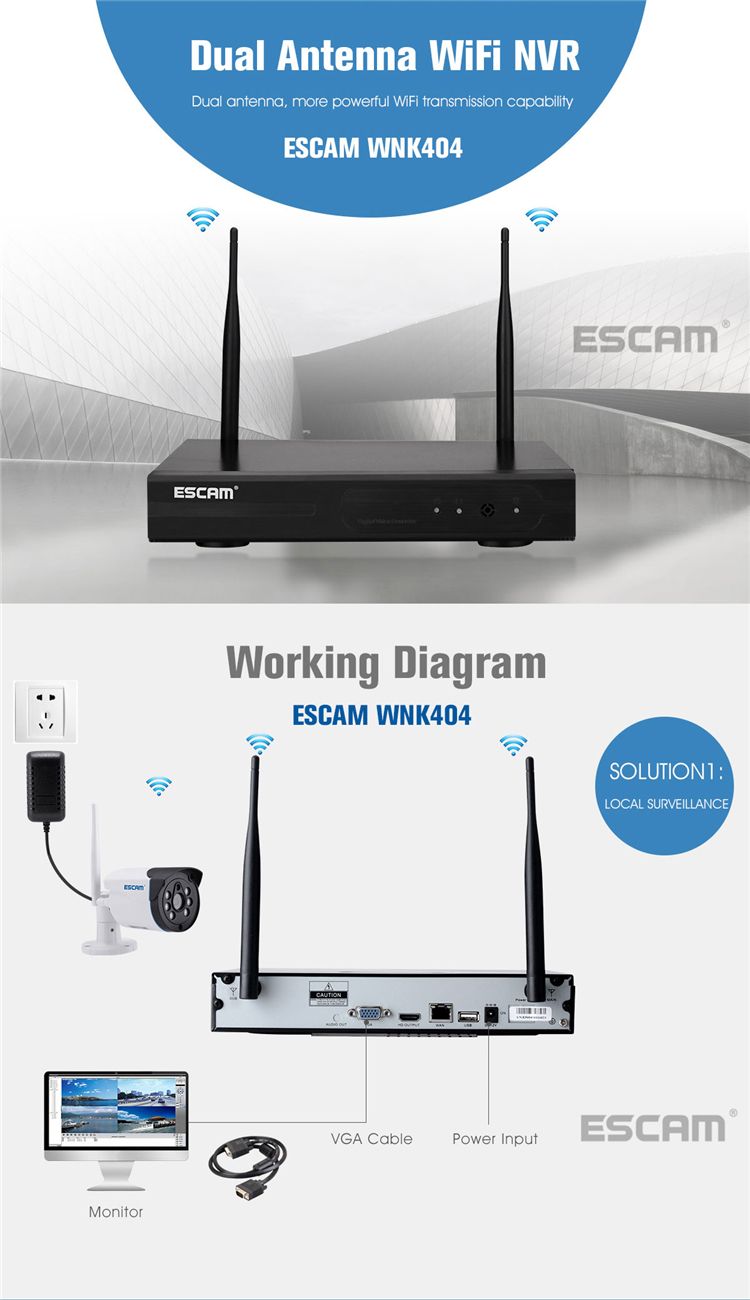 ESCAM-WNK404-4CH-1080P-Outdoor-IR-Video-Wireless-Surveillance-Security-IP-Camera-CCTV-NVR-System-Kit-1145637