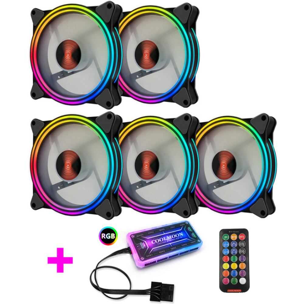 Coolmoon-5PCS-120mm-RGB-Adjustable-LED-Cooling-Fan-Multiple-Thin-Apertures-CPU-Cooling-Fan-with-the--1579359