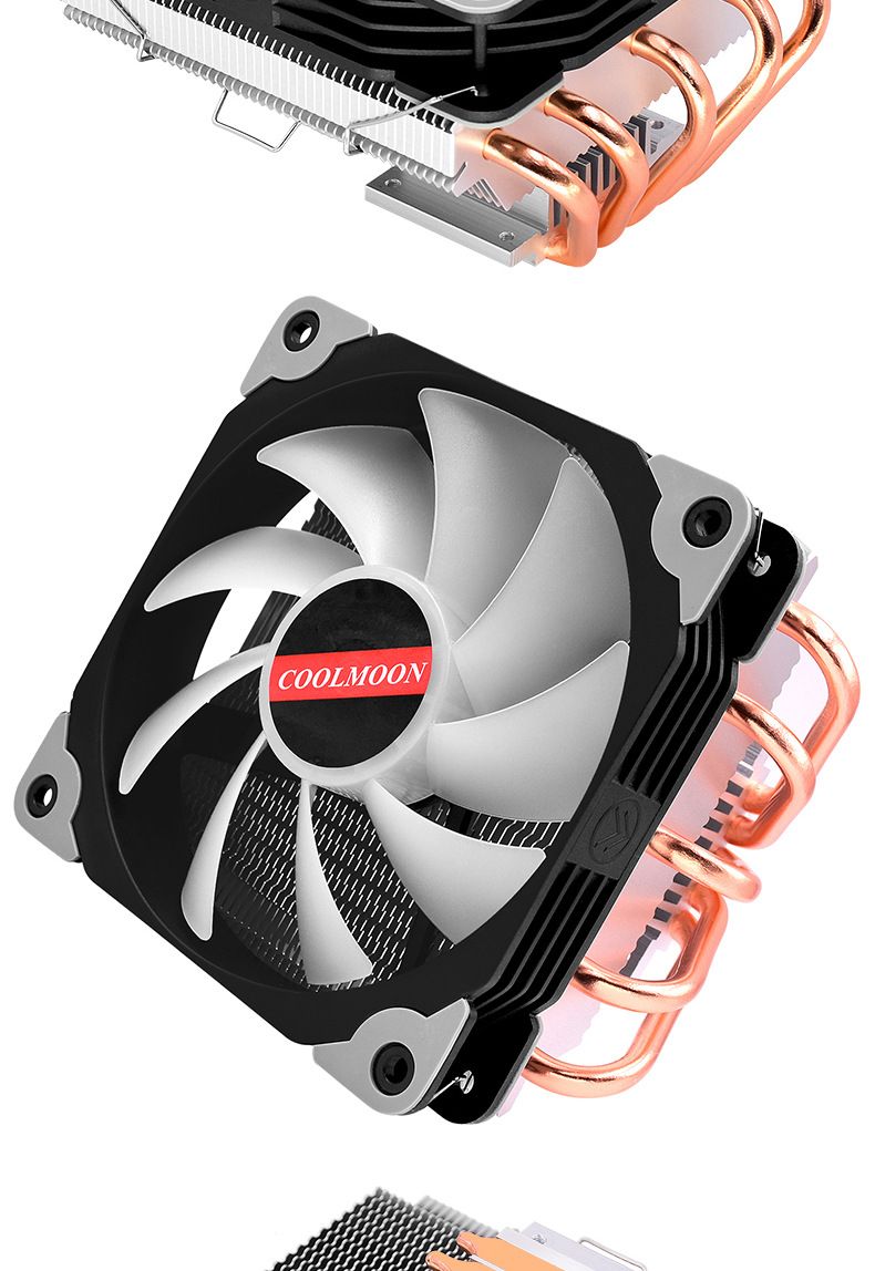 Coolmoon-HS-T5-CPU-Fan-Silent-Radiator-Temperature-Control-Desktop-I5-i7-AMD-Colorful-5-Copper-Tube--1724756