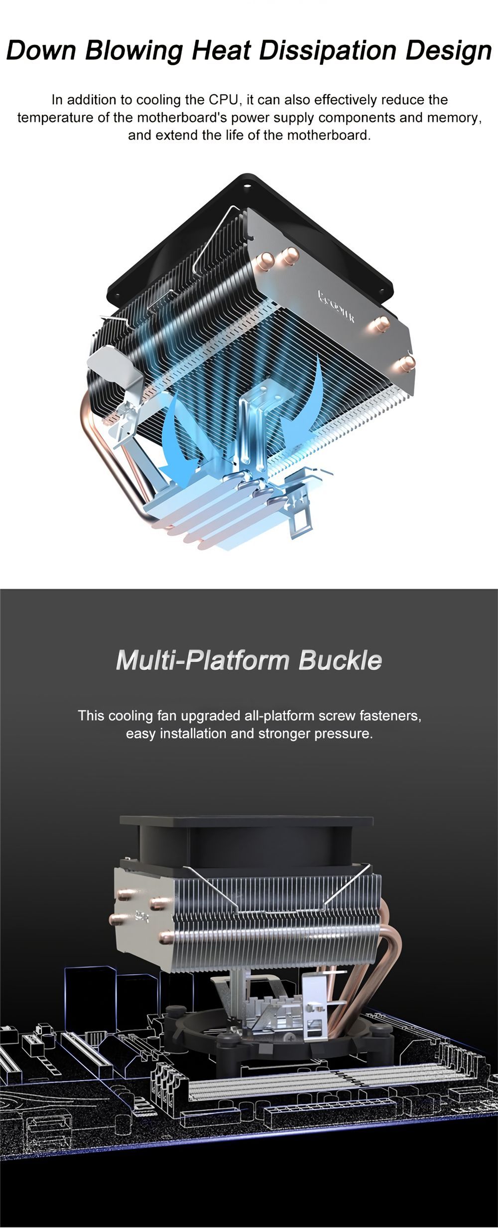 Pccooler-Down-Blowing-CPU-Air-Cooler-HALO-FRGB-120mm-110W-Silent-PWM-Cooling-Fan-Heat-Dissipation-Co-1726673