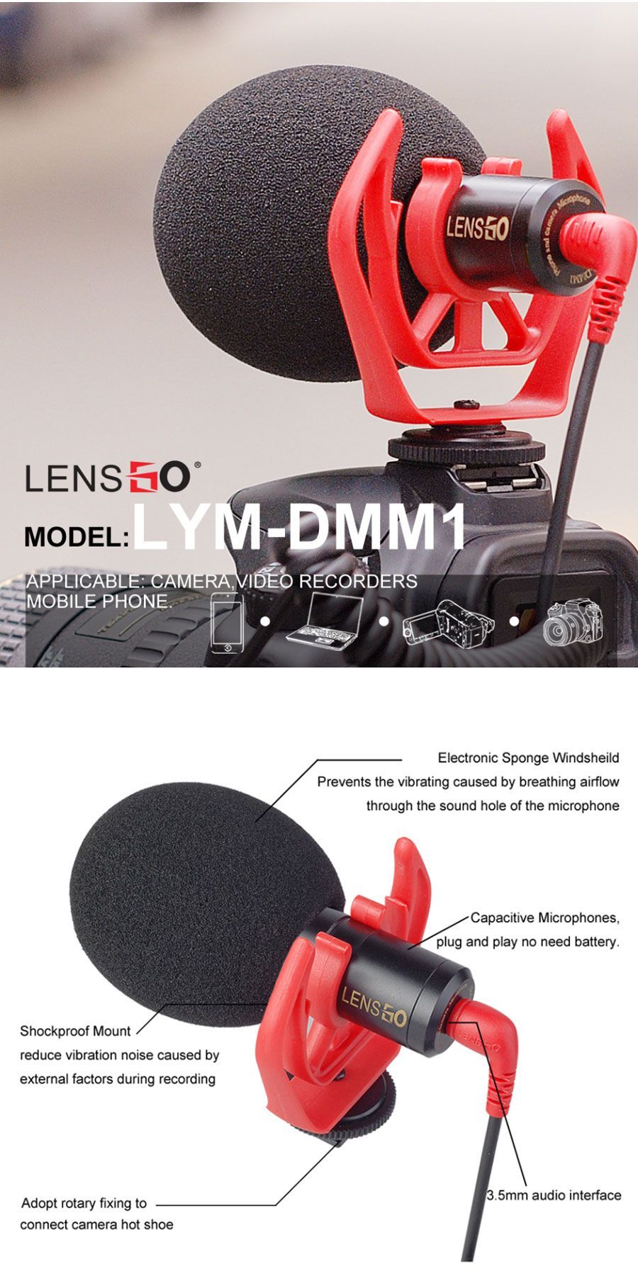 LENSGO-DMM1-35mm-Universal-Cardioid-Directional-Condenser-Microphone-With-Sponge-Windshield-1465277