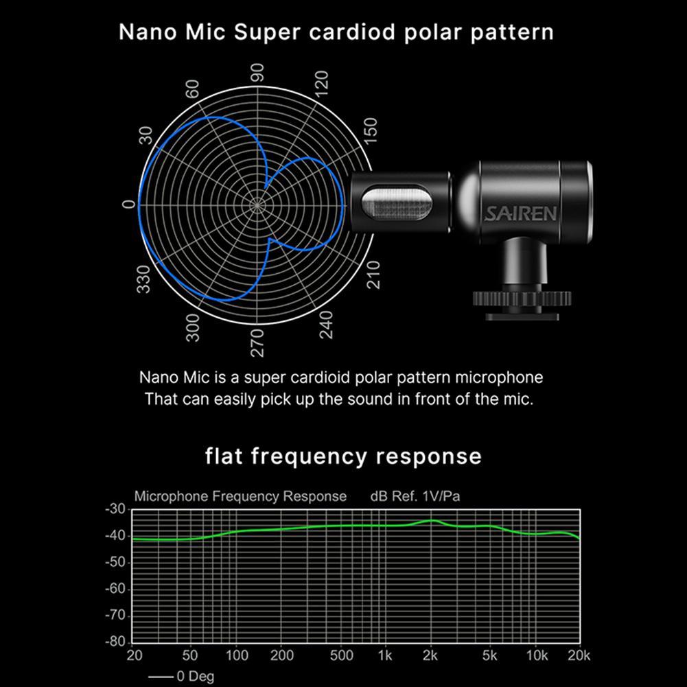 SAIREN-Nano-Mic-Mini-Super-Cardioid-Pointing-Microphone-Live-Broadcast-Vlog-Recording-Microphone-for-1728987