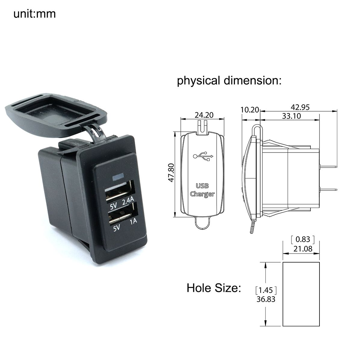 5V-24A-Dual-USB-Car-Boat-Fast-Charger-Socket-Adapter-for-iPhoneHTCSAMSUNG-1330558